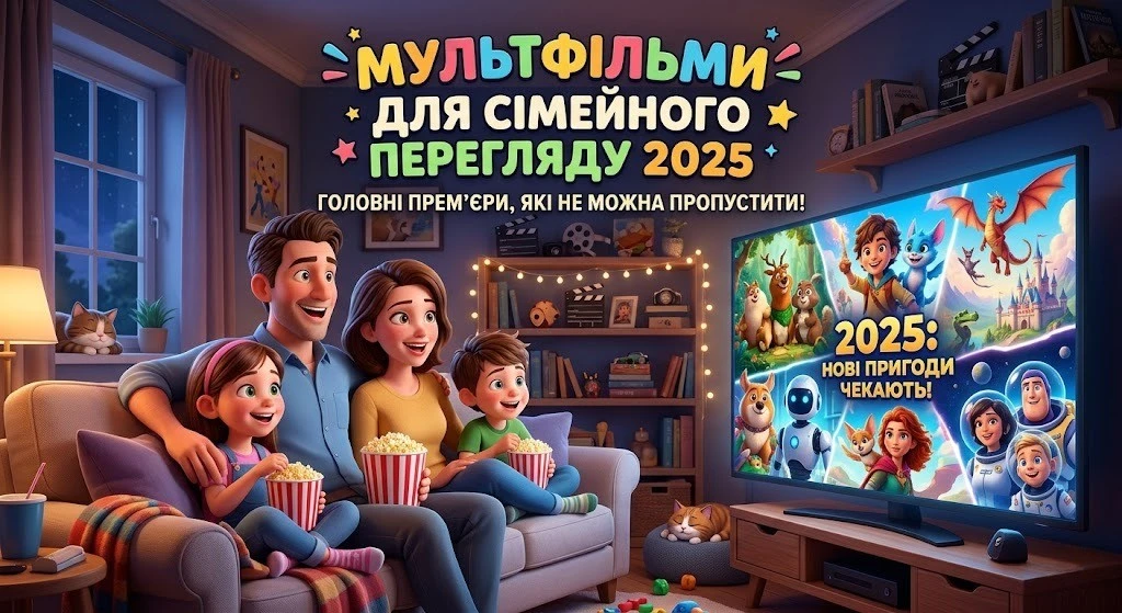 Мультфільми 2025 року для сімейного перегляду всією родиною