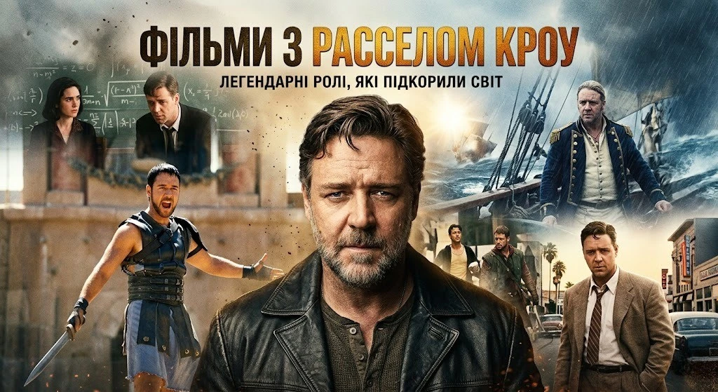 Фільми з Расселлом Кроу, що заслуговують уваги