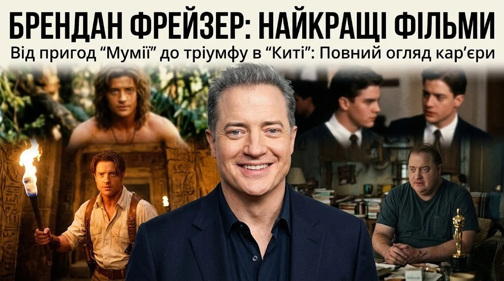 Найкращі фільми Брендана Фрейзера, що стали культовими